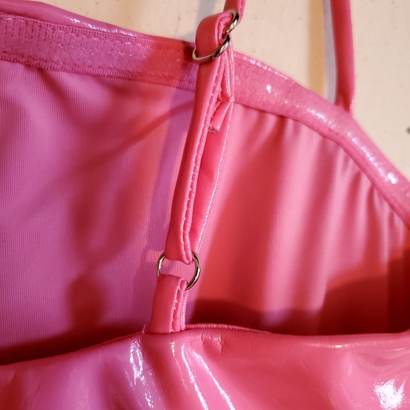 Medium but tag says XL. Faux Vinyl. Naked Wardrobe. BARBIECON Mini dress - Picture 13 of 15